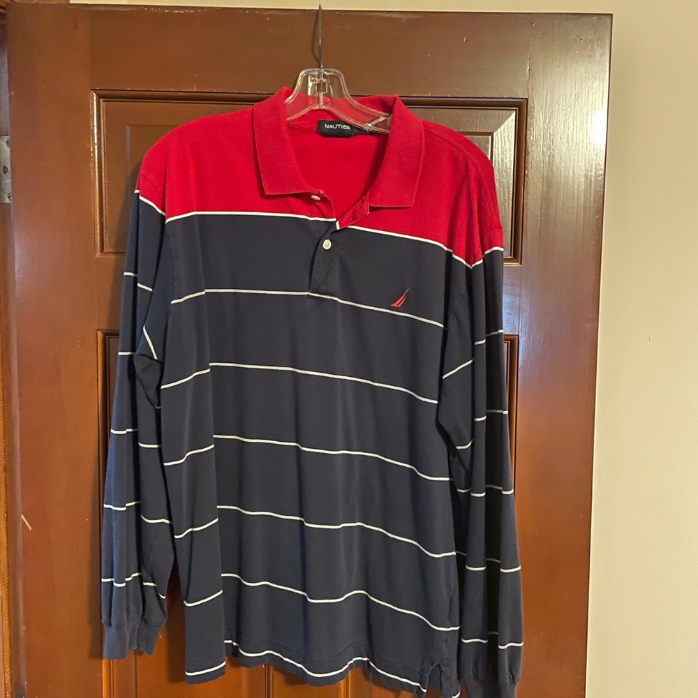 VINTAGE NAUTICA LONG SLEEVE COLLARED SHIRT